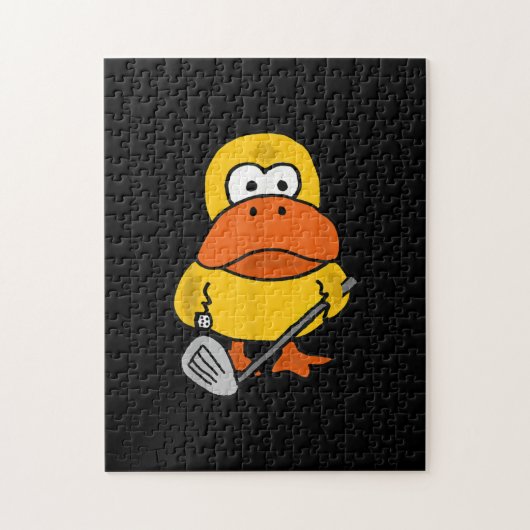 Smiletodays Funny Duck Playing Golf Puzzle (Vertikal)