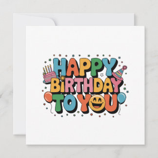 Smiley Alles Gute zum Geburtstag Einladung
