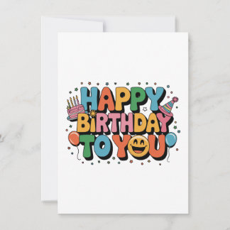 Smiley Alles Gute zum Geburtstag Einladung