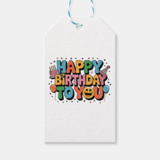 Smiley Alles Gute zum Geburtstag Geschenkanhänger