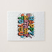 Smiley Alles Gute zum Geburtstag Puzzle (Horizontal)