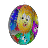 Smiley Balloons Dartscheibe (Vorderseite Links)