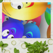 Smiley Balloons Küchentuch (Gefaltet)