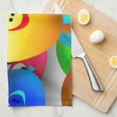 Smiley Balloons Küchentuch (Viertel Falte)