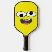 Smiley Beats – Lustiges Gesicht Pickleball Schläger (Rückseite)