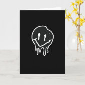 Smiley Black Karte (Gelbe Blume)