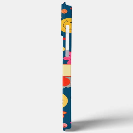 Smiley Blue Niedlich Fun Kids Inspirivity iPhone C Case-Mate iPhone Hülle (Rückseite / Links)