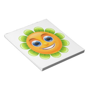 SMILEY BLUME NOTIZBLOCK
