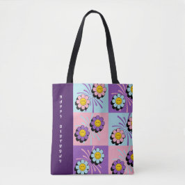 Smiley Blume Power Birthday Wrapping Paper Tasche
