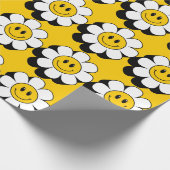 Smiley Blume Wrapping Paper Geschenkpapier (Ecke)