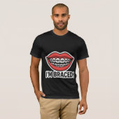 Smiley Braces Fun Sticker - Farbenfrohe Lippen T-Shirt (Vorne ganz)