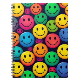 Smiley Button Notebook Notizblock