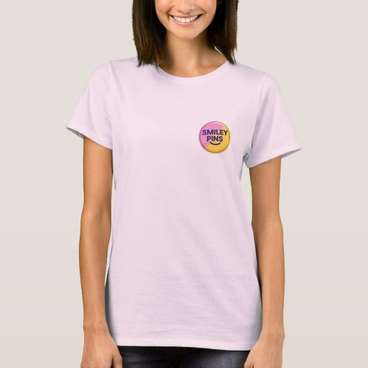 Smiley Buttons Retro T - Shirt (Vorderseite)