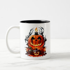 Smiley, der Jack von Lantern Zweifarbige Tasse