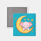 Smiley-Elefant Magnet (Vorderseite/Rückseite)