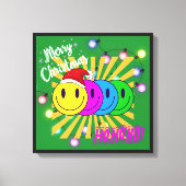 Smiley face ポップなクリスマス♡ leinwanddruck (Vorderseite)