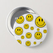 Smiley Face-Brosche Button (Vorne & Hinten)