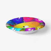 Smiley Faces Balloons Pattern-64171 Pappteller (Gewinkelt)