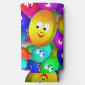 Smiley Faces Balloons Pattern-64171 Selters Dosenkühler (Rückseite)