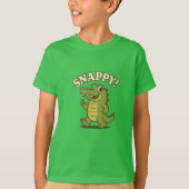 Smiley Gator - Kinder Spaß Cartoon T - Shirt (Vorderseite)