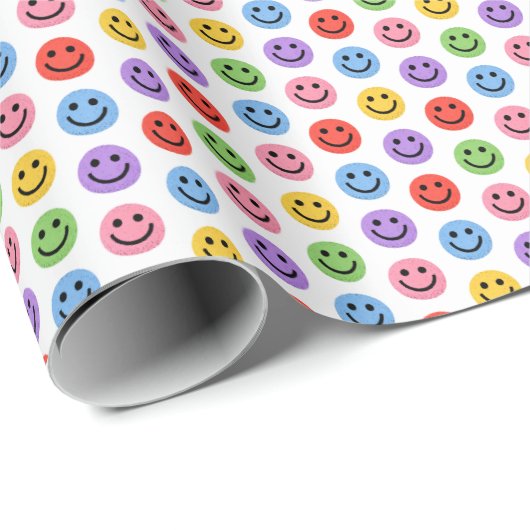 Smiley Geschenkpapier (Rolleneckpunkt)