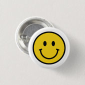 Smiley-Gesicht-Abzeichen, Knopf. Lustiges Abzeiche Button (Vorne & Hinten)