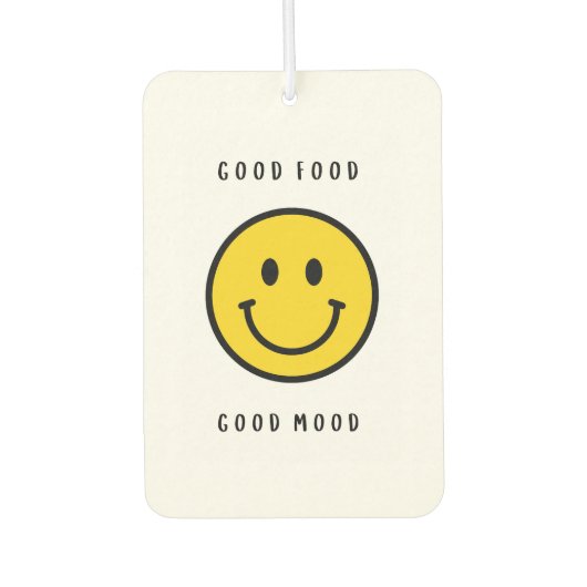 Smiley-Gesicht, Emoji-Gesicht Autolufterfrischer (Vorderseite)