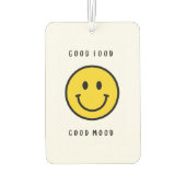 Smiley-Gesicht, Emoji-Gesicht Autolufterfrischer (Rückseite)