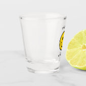 Smiley-Gesicht, Emoji-Gesicht-Magnet Schnapsglas (Links)