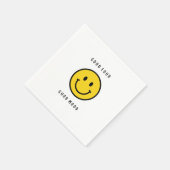 Smiley-Gesicht, Emoji-Gesicht Serviette (Ecke)