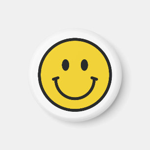 Smiley-Gesicht-Magnet. Lustiger Emoji  Magnet