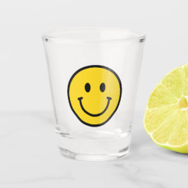 Smiley-Gesicht-Schnapsglas. Lustiges Emoji  Schnapsglas