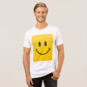 Smiley-Gesicht T-Shirt Tri-Blend Shirt (Vorderseite voll)
