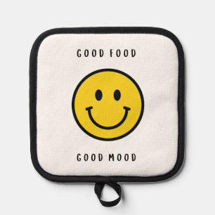 Smiley-Gesicht-Topflappen, Emoji-Gesicht Topflappen