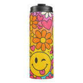 Smiley-Gesichter Thermosbecher (Vorderseite)