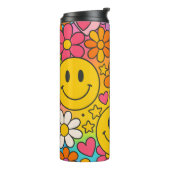 Smiley-Gesichter Thermosbecher (Nach links gedreht)