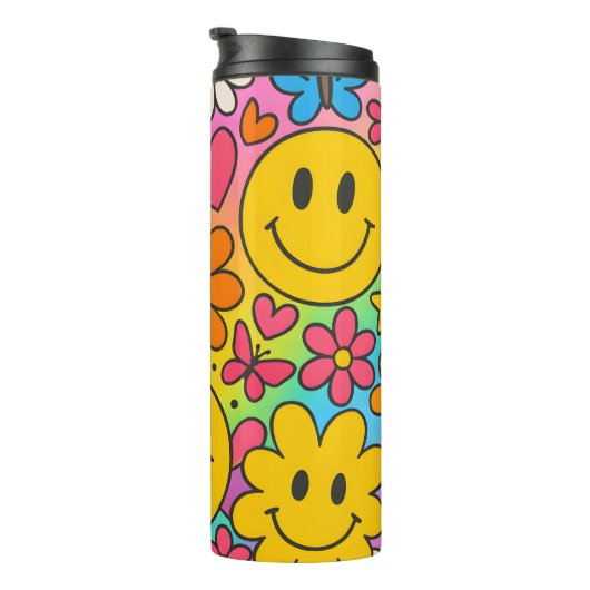 Smiley-Gesichter Thermosbecher (Nach rechts gedreht)