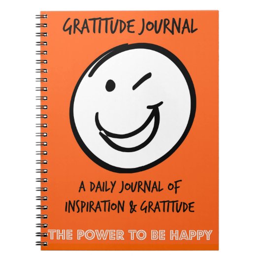 SMILEY GRATITUDE JOURNAL NOTIZBLOCK (Vorderseite)