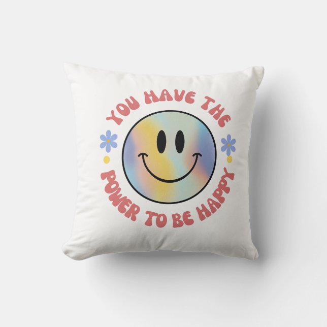 SMILEY HAPY PILLOW KISSEN (Vorderseite)