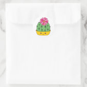 Smiley Kawaii Cartoon Cactus Sticker (Tasche)