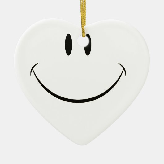 Smiley Keramik Ornament (Vorne)