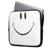 Smiley Laptopschutzhülle (Vorderseite Links)
