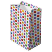 Smiley Mittlere Geschenktüte (Rückseite Schrägansicht)