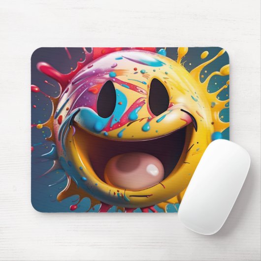 Smiley Mousepad (Mit Mouse)