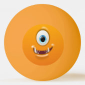 Smiley One-Mit Augen Monster personalize Tischtennisball (Vorderseite)