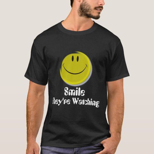 Smiley, passen sie, Lächeln auf T-Shirt (Vorderseite)