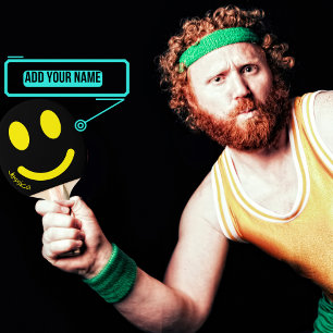 Smiley Ping Pong Paddel Tischtennis Schläger