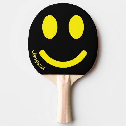 Smiley Ping Pong Paddle Tischtennis Schläger (Vorderseite)