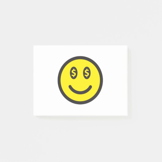 $ SMILEY POST-IT KLEBEZETTEL (Vorderseite)