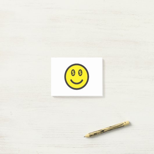 $ SMILEY POST-IT KLEBEZETTEL (Auf Schreibtisch)